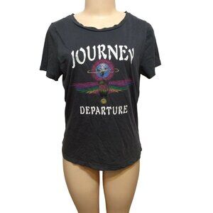 Journey Band Women Tee Department Size M Navy Blue
